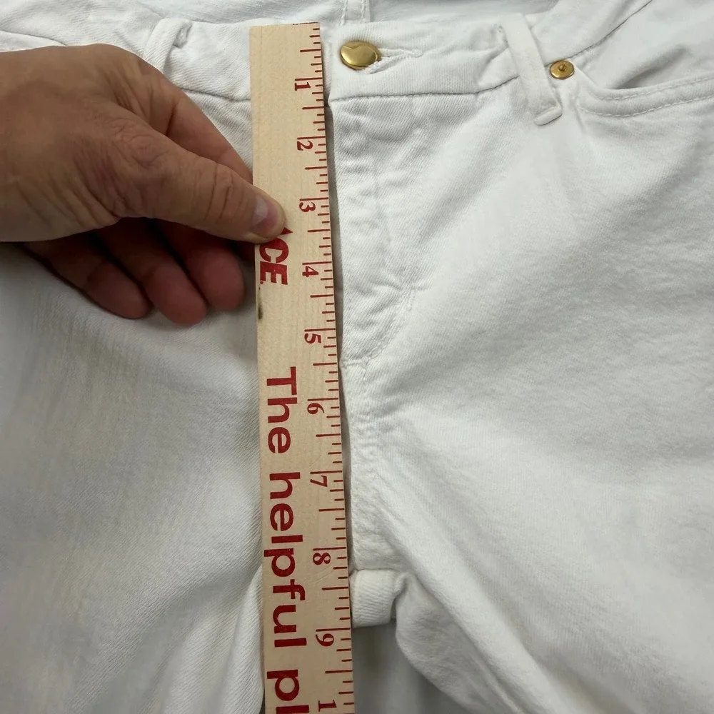 Joe's Jeans The Honey Jeans Women 31 White Curvy Flare Leg Low Rise Denim
